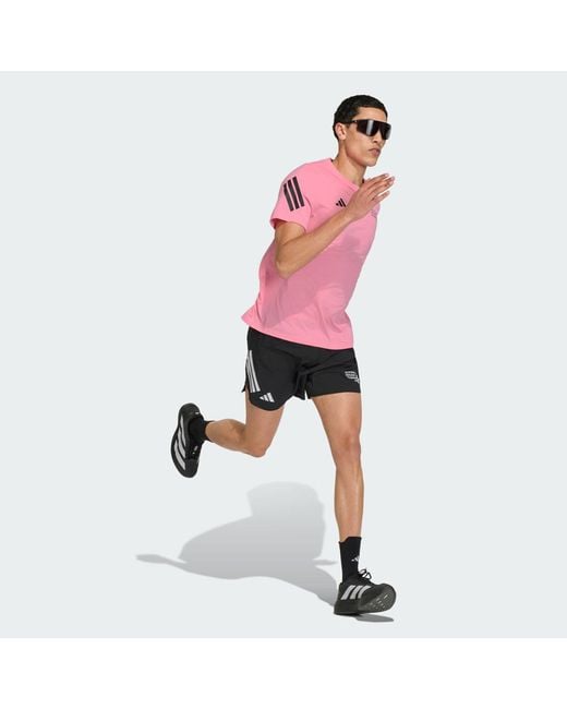 Adidas Pink Berlin Half Marathon T-Shirt for men