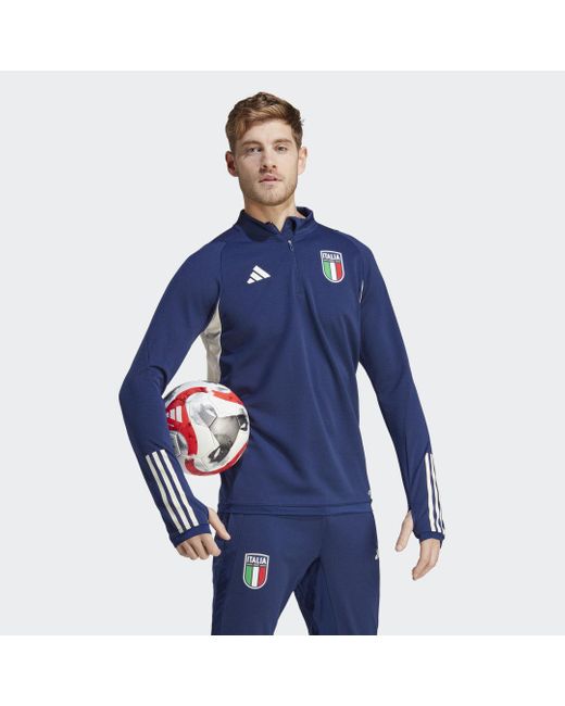Italia 23 Maglia Da Allenamento Tiro di Adidas in Blue da Uomo