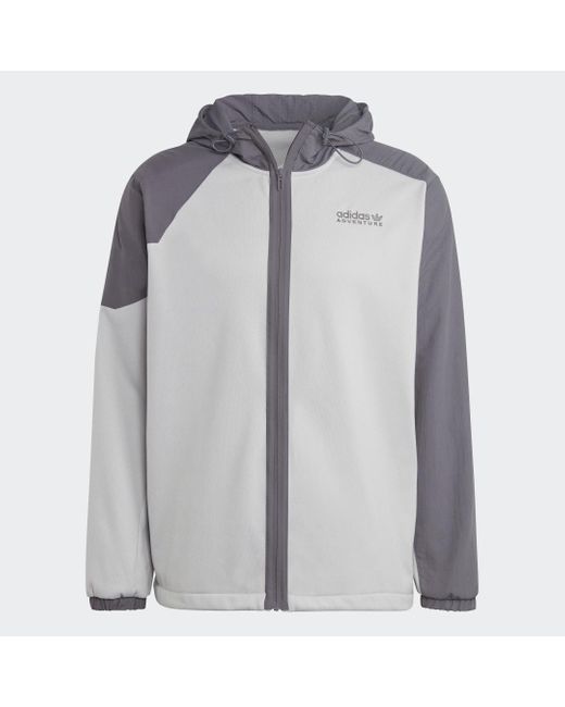 Hoodie Adventure Winter Fabric Mix di Adidas in Gray da Uomo