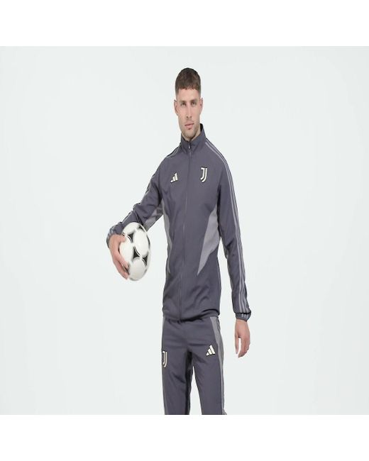 Adidas Gray Juventus Anthem Jacket for men