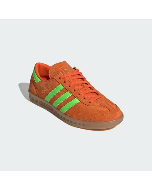 Sneakers Adidas Hamburg W/ Sgreen/ Gum Eur di Adidas Originals in Orange