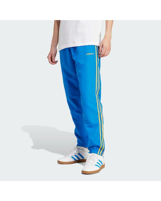 Adidas Blue Woven Track Tracksuit Bottoms for men