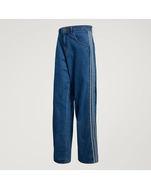 Adidas Blue Firebird Adicolor Denim Pants for men