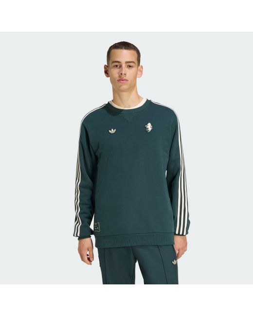 Adidas Green Juventus Terrace Icons Sweatshirt for men