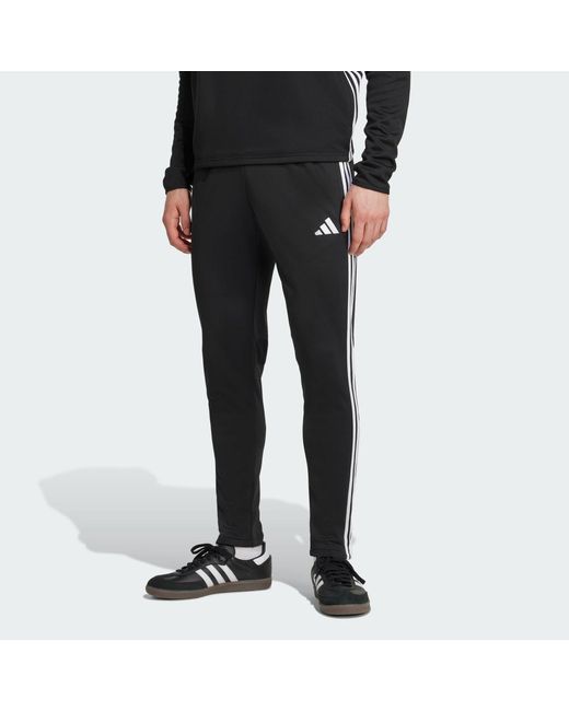Adidas Black Tiro 25 Essentials Winterized Training Tracksuit Bottoms for men