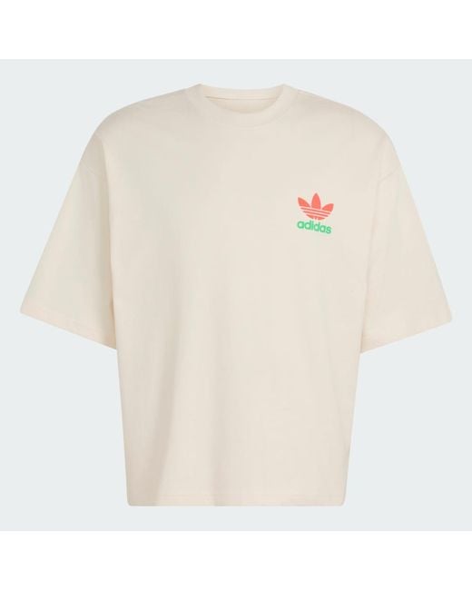 Adidas White 70S Gfx T-Shirt for men