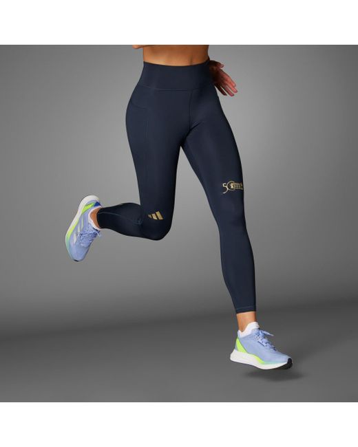 Adidas Blue Bmw Berlin Marathon 2024 7/8 Leggings