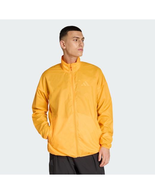 Adidas Orange Terrex Multi Clima365 Windweave Jacket for men