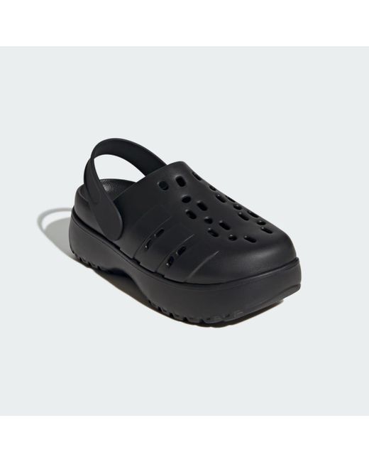 Adidas Black Women Adult Adilette Platform Clog 6