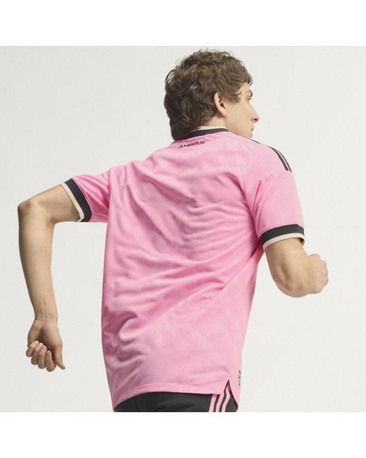 Adidas Pink Juventus 26/27 Away Authentic Jersey for men