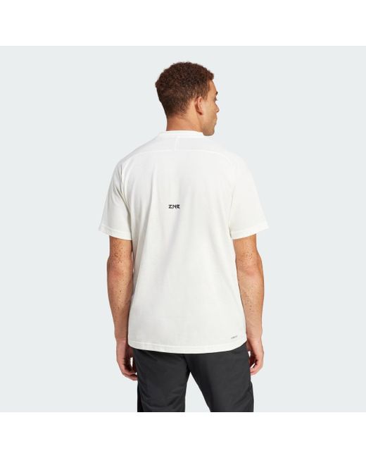 Adidas White Z.n.e. T-shirt for men