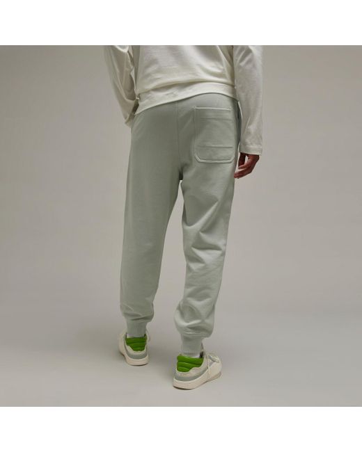 Pantalon à revers en molleton de coton bio Y-3 adidas pour homme en coloris  Gris | Lyst