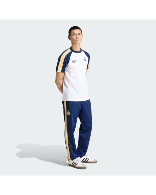 Adidas Originals Blue Real Madrid Originals T-Shirt for men