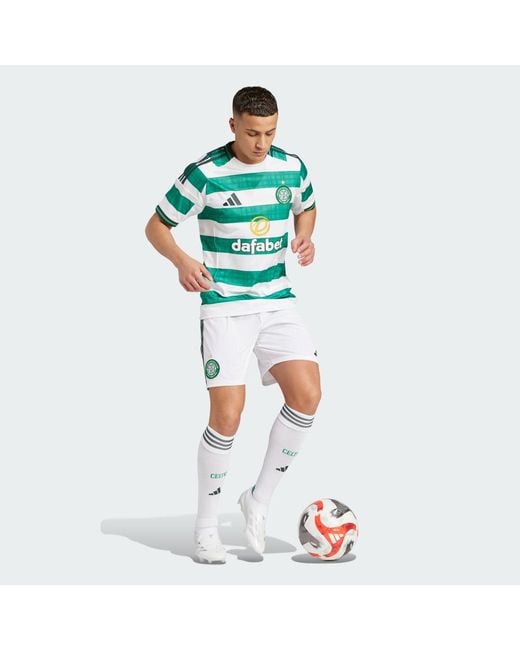 Adidas Blue Celtic Fc 25/26 Home Shorts for men