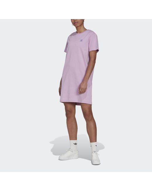 Robe t-shirt adidas en coloris Violet | Lyst