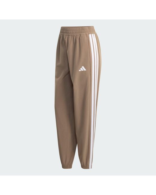 Adidas Natural Train Essentials 3-Stripes Woven Joggers