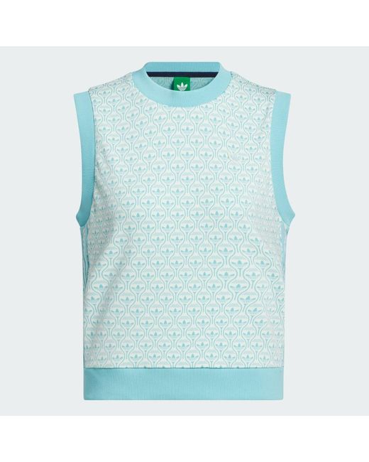 Adidas Blue Originals All Over Vest