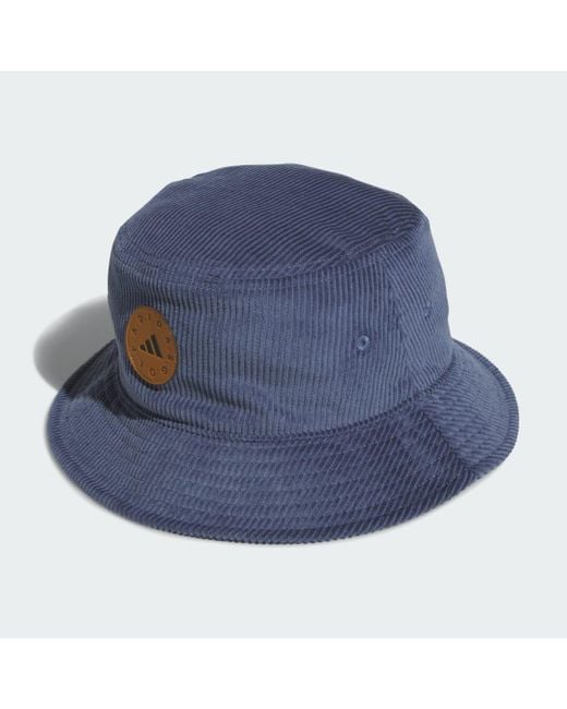 Corduroy Bucket Hat di Adidas in Blue