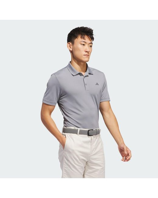 Polo Adi Performance Adidas de hombre de color Gray