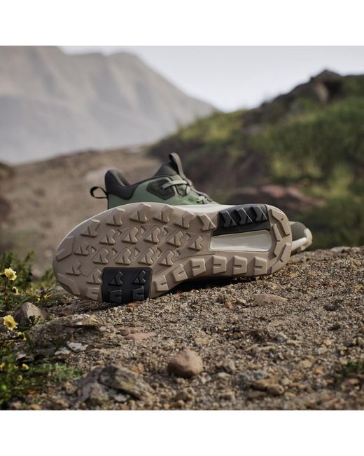 Adidas Green Terrex Anylander Mid Hiking Shoes for men