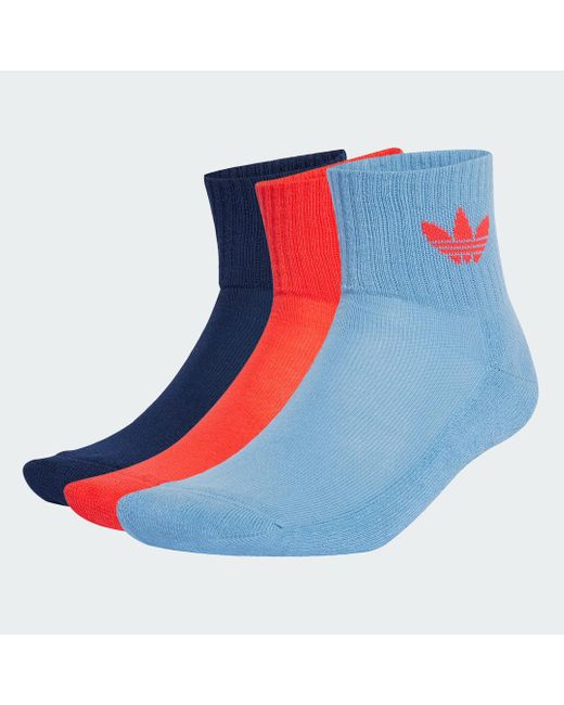 Calcetines Clásicos Mid Adidas de color Blue