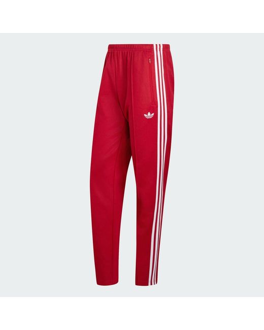 Adidas Red Classic Track Pants for men