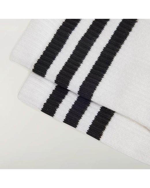 Adidas White Y-3 Stripes High Socks