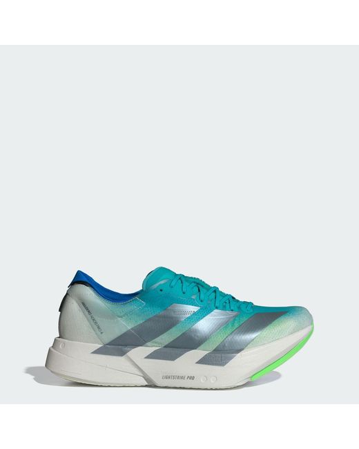 Adidas Blue Adizero Adios Pro 4 Shoes for men