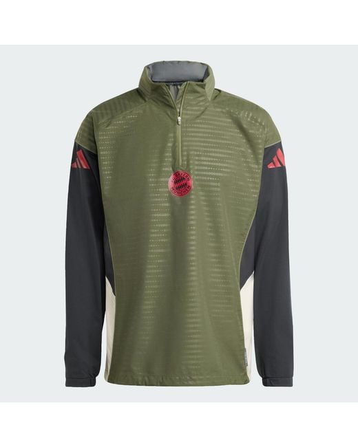 Adidas Green Fc Bayern Tiro 25 Pro Rain Top for men