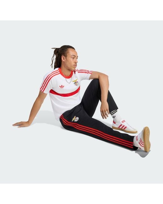 Adidas Black Sl Benfica Originals Track Pants for men