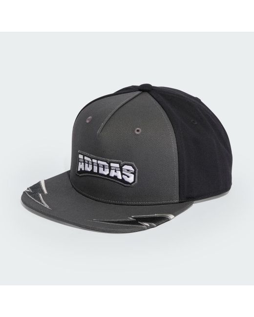 Adidas Originals Black Adilenium Flat Brim Graphic Kappe