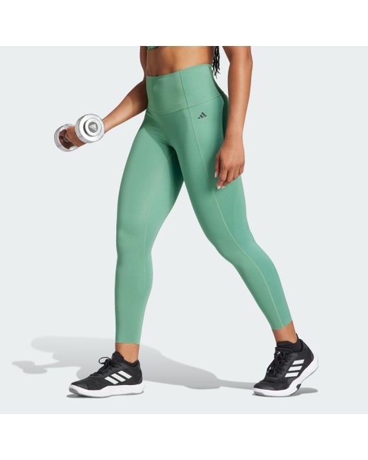 Adidas Green Optime Power 7/8 Leggings