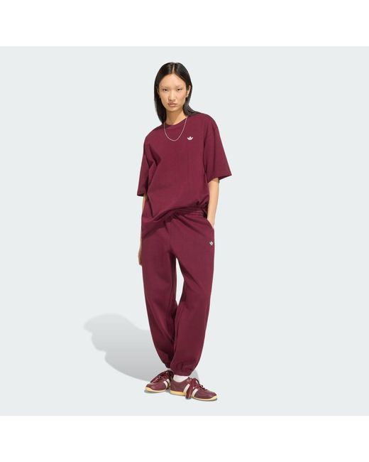 Adidas Red Essentials Boyfriend T-Shirt