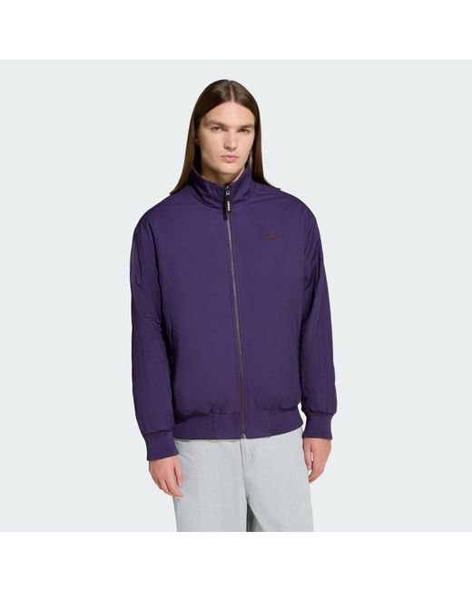 Adidas Purple 90S Alternative Sport Reversible Polar Fleece Firebird Track Top for men