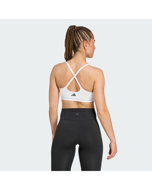 Adidas Gray All Me Light Support Bra