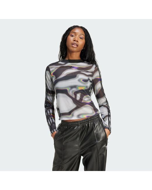 Adidas Gray Pride Shiny Short T-Shirt