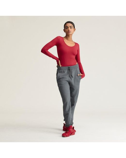 Adidas Red By Stella Mccartney Seamless Yoga Body Suit
