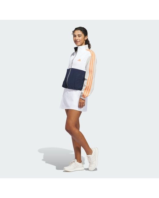 Adidas Blue Beyond The Course Colorblock Twistweave Full-Zip Jacket