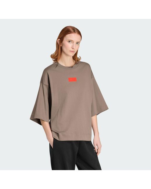 Adidas Brown Audi Revolut F1 Team Elevated Graphic Short Sleeve T-Shirt