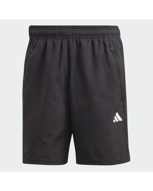 Adidas Black Train Essentials Woven Training Shorts for men