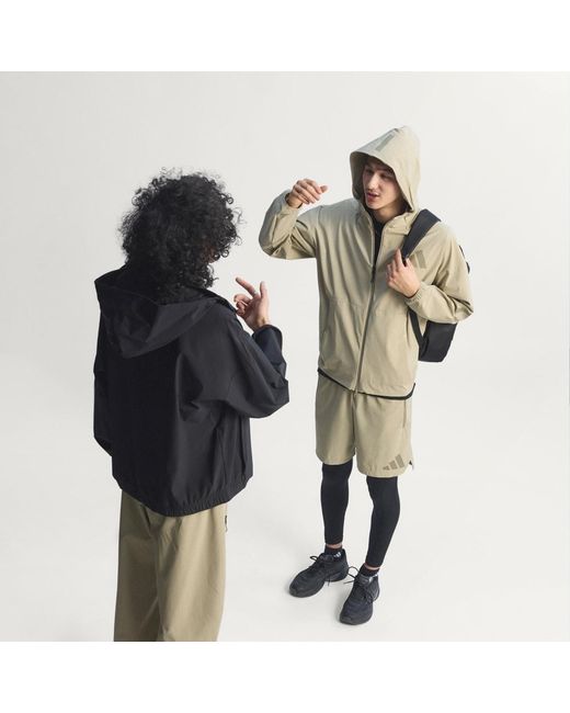 Adidas Natural Z.N.E. Woven Track Top for men