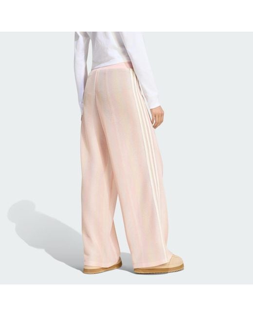 Adidas Pink Originals Summer Glow Knitted Firebird Track Tracksuit Bottoms