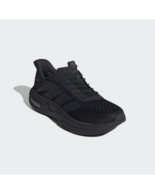 Adidas Black Cloudfoam Cuxxion Rapidfit Shoes for men