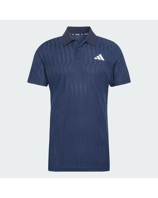 Adidas Blue Tennis Climacool+ Airchill Freelift Polo Shirt for men
