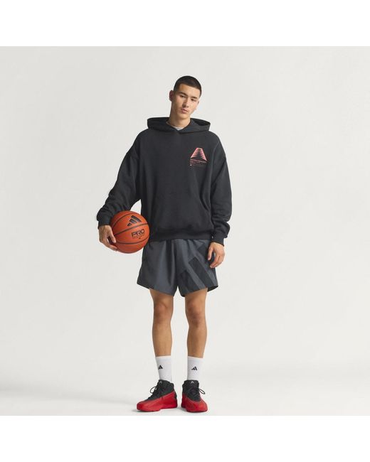 Adidas Black Anthony Edwards Schematic Hoodie for men