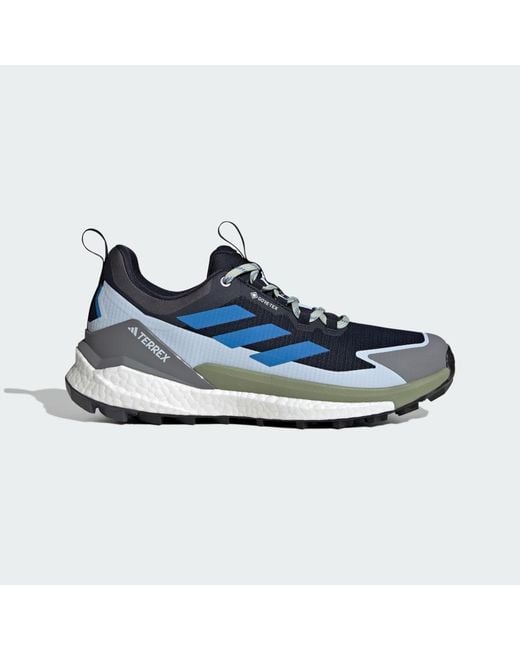 Adidas Blue Terrex Free Hiker 2.0 Low Gore-Tex Hiking Shoes for men