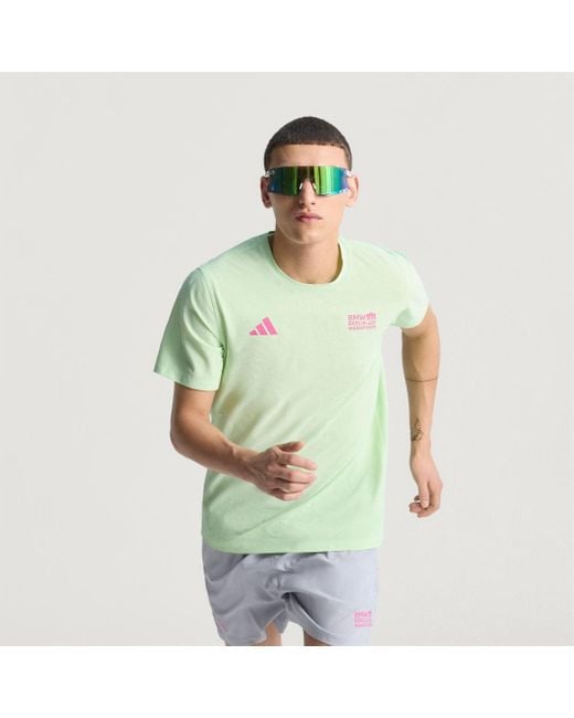Adidas Green Bmw Berlin-Marathon 2025 T-Shirt for men