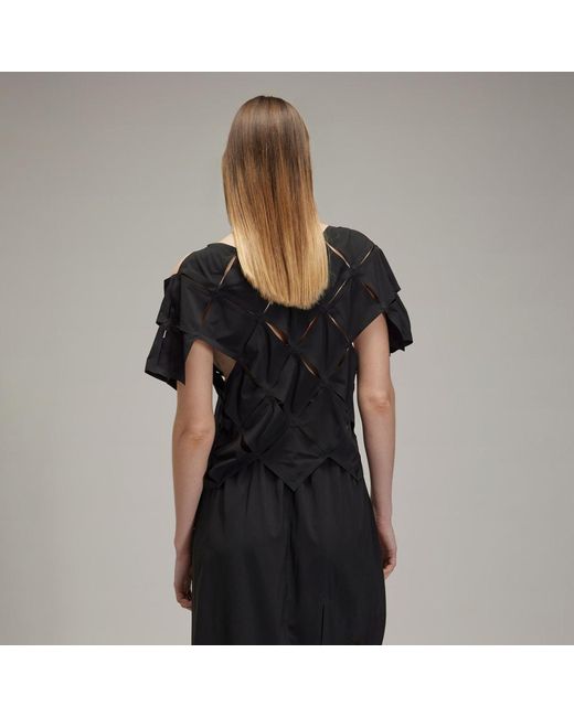 Adidas Black Y-3 Puzzle Long-Sleeve Top