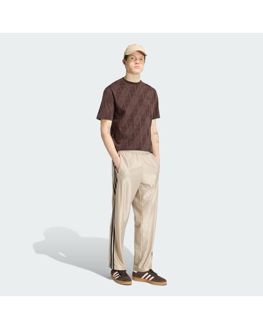 Adidas Brown Lifestyle Monogram Aop Tee Ia4531 for men
