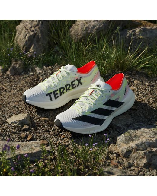 Adidas White Terrex Agravic Speed 2 Trail Running Shoes